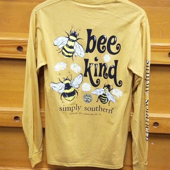 Simply Southern Bee Kind Long Sleeve - Picture 4 of 8